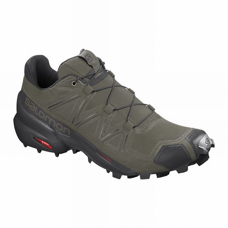 SALOMON UK SPEEDCROSS 5 WIDE - Mens Trail Running Shoes Purple/Black,ENBV38067